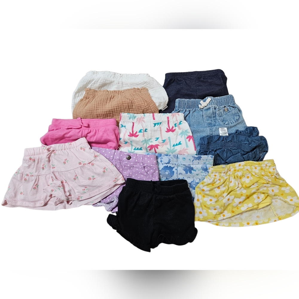 Colorful Baby Shorts/Skorts 18mo Collection + Gift
